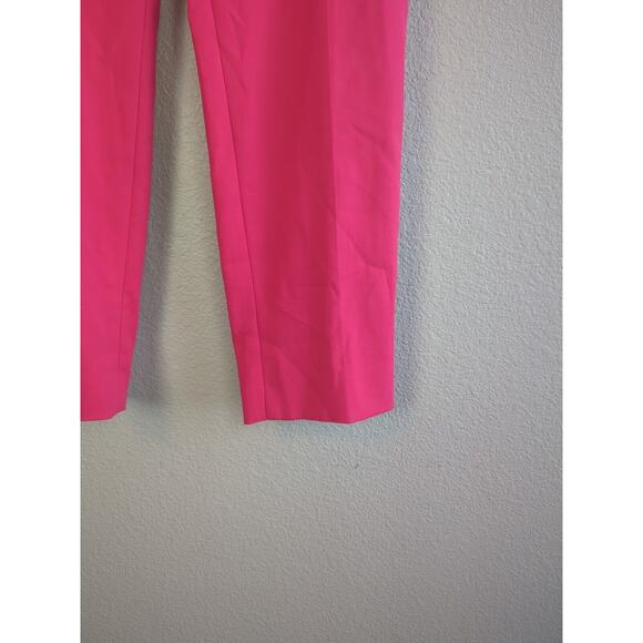 Escada Women Tina Straight Leg Ankle Crop Trouser Pant Size 42 US 12 Orchid Pink - Picture 3 of 7